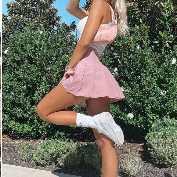 Princess Polly Pink Tahls Mini skirt size 2 - Picture 2 of 2